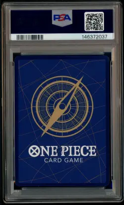 2025 One Piece OP14 Japanese #119 Dracule Mihawak Manga Alternate Art PSA 10 - Image 3