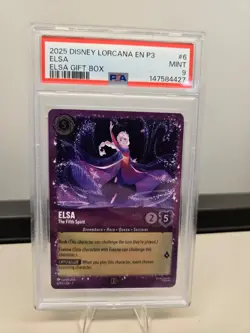 PSA 9 Elsa - The Fifth Spirit 6/P3 Disney Lorcana Promo Glitter Foil - Image 1