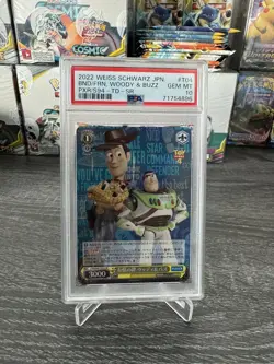 PSA 10 GEM MINT Weiss Schwarz Woody & Buzz Disney Pixar Toy Story Trial Deck SR - Image 1