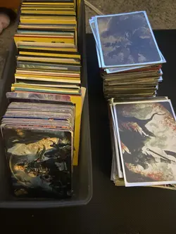 HUGE MTG Art Series Lot xover 600 plus many gold stamps - Image 1