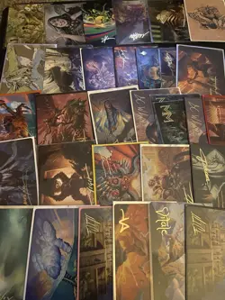 HUGE MTG Art Series Lot xover 600 plus many gold stamps - Image 3