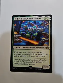 Mikey & Leo, Chaos And Order, MTG, Teenage Mutant Ninja Turtles, 0158 - Image 1