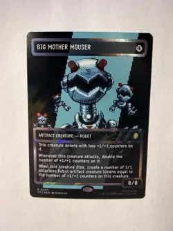 Magic the Gathering: TMNT- Big Mother Mouser (Borderless/Surge Foil) - Image 1