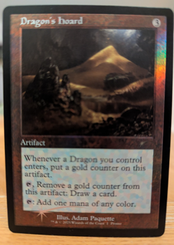2x Dragon's Hoard - Foil MTG WPN Promos - one NM, second MP - Image 1