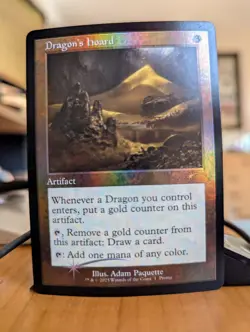 2x Dragon's Hoard - Foil MTG WPN Promos - one NM, second MP - Image 3