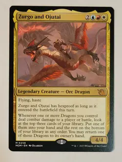 Zurgo and Ojutai March of the Machines Regular Mythic Dragon MOM 258 mtg NM/M - Image 1