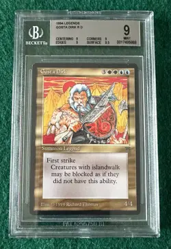 Gosta Dirk - Legends - MTG - BGS 9. MINT. Quad+. More Vintage MTG In My Store. - Image 1