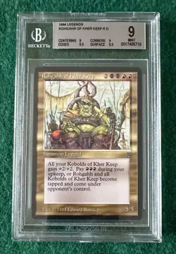 Rohgahh Of Kher Keep - Legends - MTG - BGS 9. MINT Quad++. More MTG In My Store. - Image 1