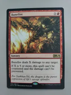 MTG Banefire Core Set 2019 Regular Rare - Image 1