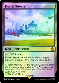 Foil PRAIRIE STREAM Rare R 0295 WHO EN MTG Magic DOCTOR WHO UB Universes Beyond - Image 1