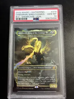 Magic The Gathering Ikoria Ghidorah, King Of The Cosmos Showcase Foil PSA 10 - Image 1