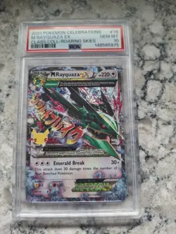 PSA 10 M RAYQUAZA EX 76/108 CELEBRATIONS CLASSIC COLLECTION POKEMON - Image 1