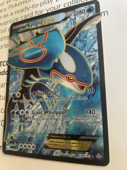 Kyogre EX Primal Clash Ultra Rare Full Art Holo Card 148/160 LP Condition - Image 2