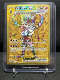 Cinderace ex SVP 163 Black Star Promo Pokemon 2023 Scarlet & Violet NM - Image 1