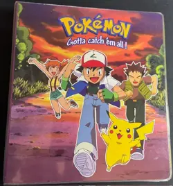 Pokemon Trading Cards & Binder 59 Cards, 15 Sleeves - Image 1