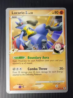 Pokemon Lucario GL 8/111 Rare Regular World Championship Decks 80 HP 2009 - Image 1