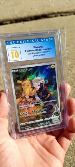 Pokemon Pikachu CGC 10 Pristine Japanese Dark Phantasma 073/071 - Image 1