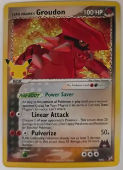 Team Magma's Groudon 9/95 Celebrations Classic Collection Pokemon TCG - Image 1