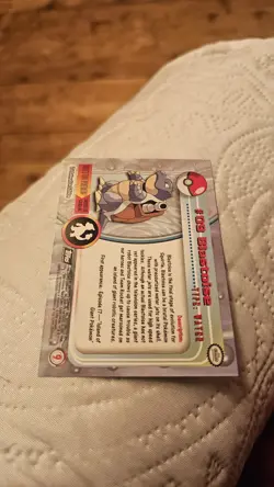 Topps 1999 Pokemon TV Series 1 Blastoise #09 Rainbow Foil Holo Black Logo LP/NM - Image 4