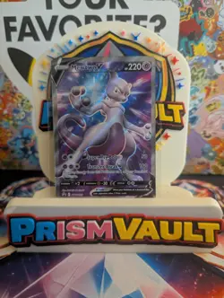 Mewtwo V SWSH229 Black Star Promo – NM Holo Pokemon Card – Sword & Shield - Image 1