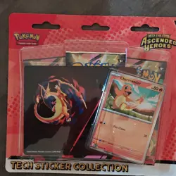 Pokemon Mega Evolution Ascended Heroes Charmander Sticker Sheet Promo English - Image 1