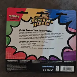Pokemon Mega Evolution Ascended Heroes Charmander Sticker Sheet Promo English - Image 2