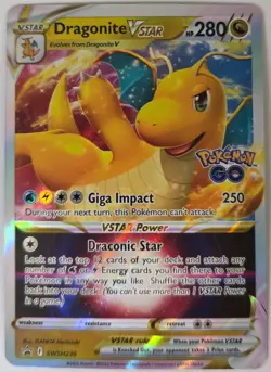 Dragonite VSTAR Full Art SWSH236 Pokemon TCG Sword & Shield Pokemon GO Promo NM - Image 1