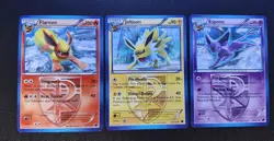 Pokemon Team Plasma Eeveelution Lot – Flareon Jolteon Espeon MP - Image 1