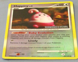 POKEMON DIAMOND & PEARL HAPPINY LV.8 52/123 HOLO RARE 2007 CARD BASIC - Image 2