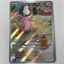 Pokemon Chansey TCG Twilight Masquerade Illustration Rare Holo Card 187/167 - Image 1