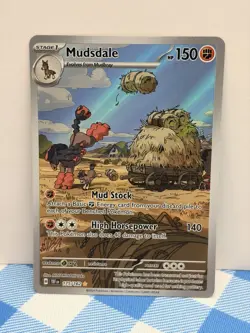 Pokemon Mudsdale 175/162 Illustration Rare Holo SV05 Temporal Forces - Image 1