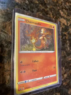 Pokemon Charmander Battle Styles SWSH092 INSANE Galaxy Holo Swirl! - Image 1