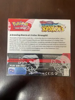 Pokemon Surging Sparks Booster Box – Brand New Damaged factory seal - Image 2