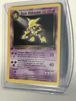 Pokemon Dark Alakazam 18/82 Team Rocket 1st Edition Rare 60 HP Stage 1 English - Image 3