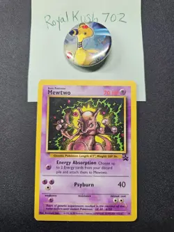 Pokemon Card Mewtwo (Single, English - Read Description) - Image 2
