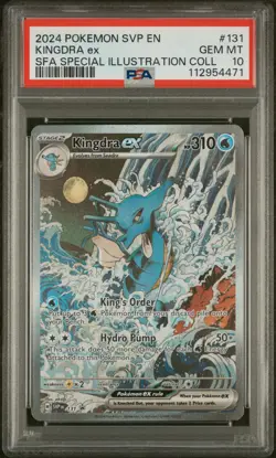 Pokemon PSA 10 Kingdra EX SVP131 Shrouded Fable Special Illustration Collection - Image 1