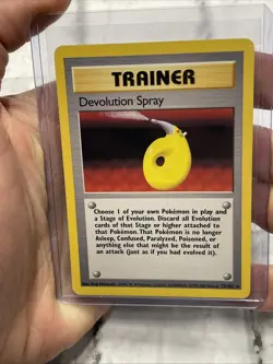 Devolution Spray Pokemon TCG Base Set Trainer Card 72/102 Unlimited Rare LP+ Vtg - Image 1