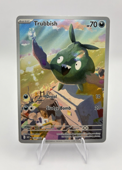 Trubbish Full Art, Pokemon Near Mint, White Flare, Illustration Rare, 140/86 - Image 1