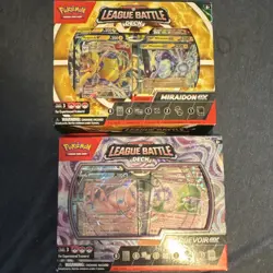 TWO! Pokemon League Battle Deck Miraidon ex Gardevoir ex Regieleki VMAX Foil - Image 1