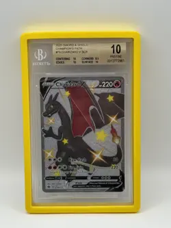 Pokemon Champion's Path Shiny Charizard V SCR 79/73 - Beckett BGS 10 Pristine - Image 1