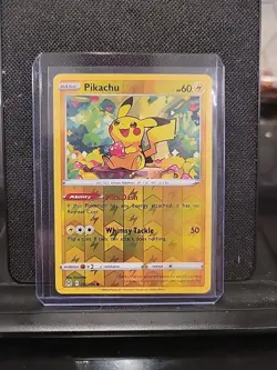 Pikachu 052/196 2022 Pokemon TCG Lost Origin Reverse Holo Common NM - Image 1