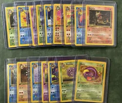 1999 Pokemon Fossil 1st Edition Complete Uncommon & Common Set Non Holo #s 31-62 - Image 1