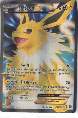 Jolteon EX 28a/83 Rare Ultra Generations Pokemon MP - Image 1