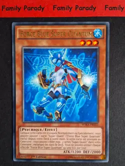 Force Blue Super Quantum WIRA-FR032 YuGiOh Card! Rare 1st Edition French - Image 1