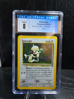 Pokemon 2001 Smeargle Holo Neo Discovery 11/75 CGC 8 - Image 1