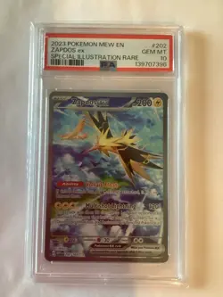 Pokemon Zapdos #202 SIR PSA 10 Scarlet & Violet 151 2023 - Image 1