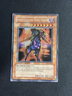 Yugioh Swift Gaia the Fierce Knight CT1-EN004 Secret Rare Limited Edition VLP - Image 1