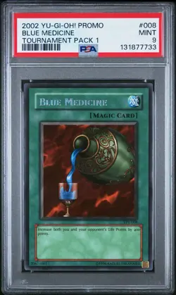2002 Yu-Gi-Oh! Blue Medicine Tournament Pack 1 TP1 Rare PSA 9 - Image 1