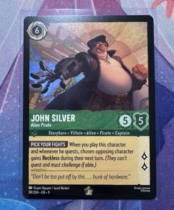 Disney Lorcana Fabled John Silver - Alien Pirate 89/204 Legendary Regular - Image 1