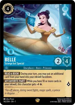 Belle Strange but Special 142/204 The First Chapter Disney Lorcana Non-Foil - Image 1